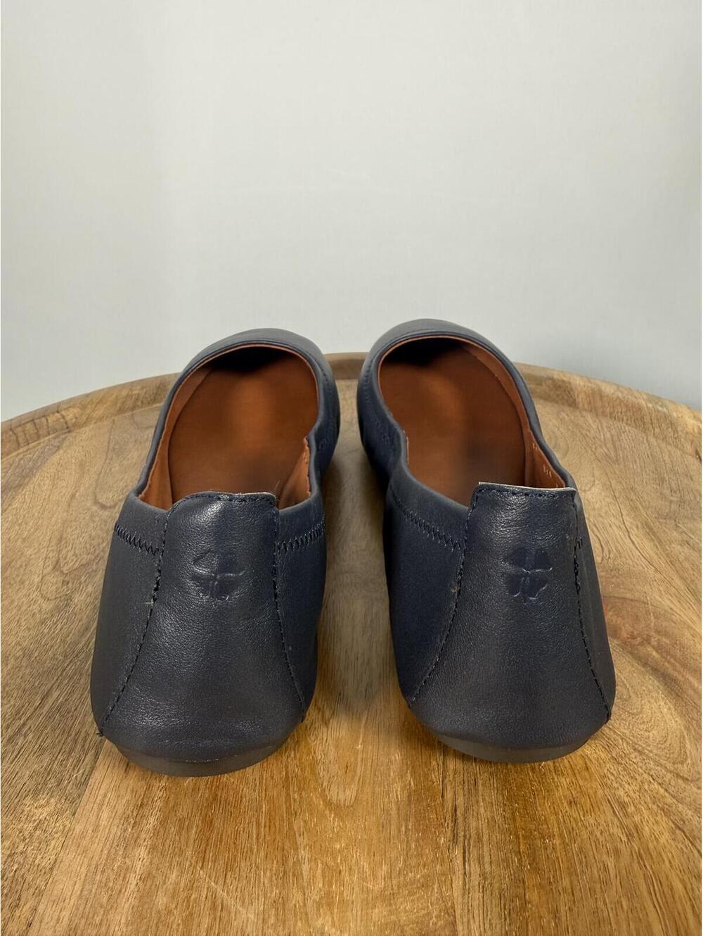 Lucky Brand Emmie Leather Ballet Flats US Size 6.5W Wide American Navy NWB - Picture 5 of 8